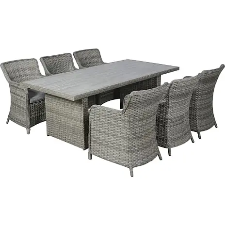 Vila Orust Havemøbelsæt Med 6 Lave Stole - Grå