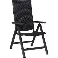 Andre Mærker Santorini 5-positions Havestol - Sort