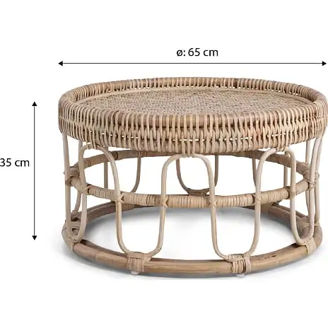 Andre Mærker Harvey Loungebord - Rattan - Billede 3