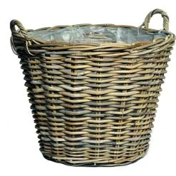 Andre Mærker Paris Kurv Inkl. Plast Med Håndtag Ø: 30 Cm H: 23 Cm - Natur