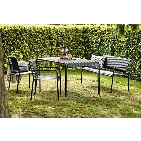 Envy Alba Sæt Med 2 Stole Og Bænk - Sort - Billede 2