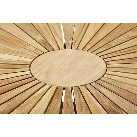 Andre Mærker KERTEMINDE TEAK SÆT Ø150CM, MED 6 MOOD AIR SORT/TEAK STOLE - Billede 2