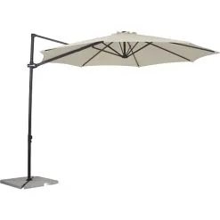 Andre Mærker Pompano Parasol Med Granitfod - Hvid