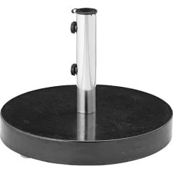 Andre Mærker Rund Frenso Parasolfod Sort Granit - 40 Kg
