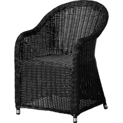 Andre Mærker Albany Flettet Havestol - Sort