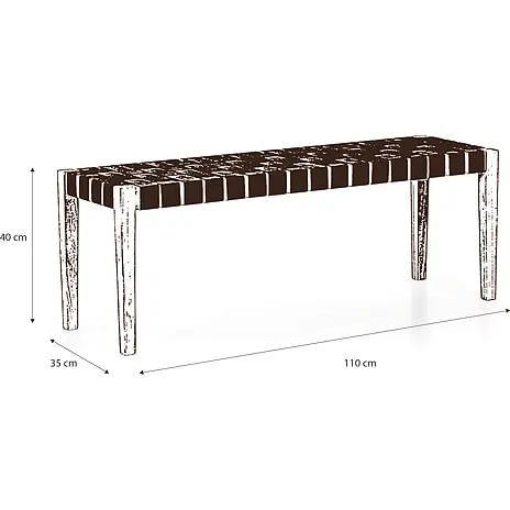 Andre Mærker Siena Bænk - Naturfarvet - Billede 3