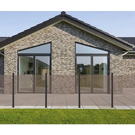 Nordic Glashavehegn Med Aluliste - Røgfarvet - Billede 4