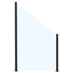 Nordic Glashegn Med Aluskinne 1500/1000mm - Klar