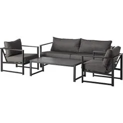 Andre Mærker Marinella Loungesæt - 2 Stole, 3pers. Sofa Og Loungebord