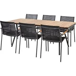 Andre Mærker Austin Bord Med 6 Mood Classic Stole - Sort/teak