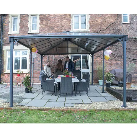 Canopia By Palram Palram - Canopia Martinique Havepavillon 5000 - Antracitgrå - Billede 5
