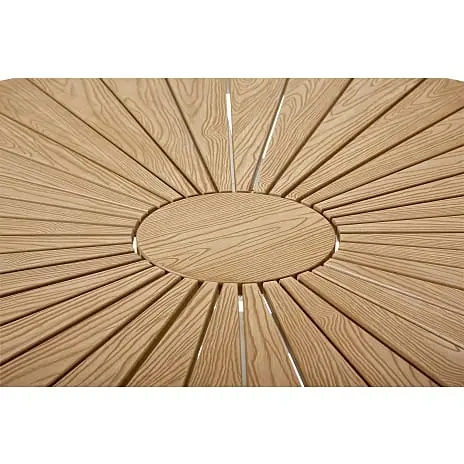 Kerteminde Nonwood 180x90 Havemøbelsæt Med 6 Stole - Teak/Hvid - Billede 5