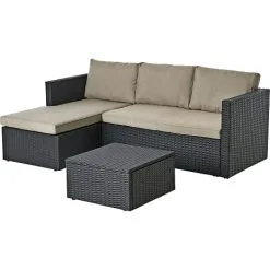 Non Brand Korfu Loungesæt - Sort