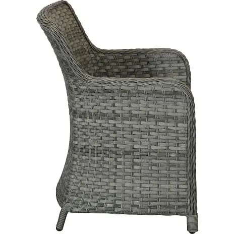 Vila Orust Havemøbelsæt Med 6 Lave Stole - Grå - Billede 8