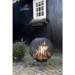 GARDENLIFE Peoria Bålfad Rund - Sort