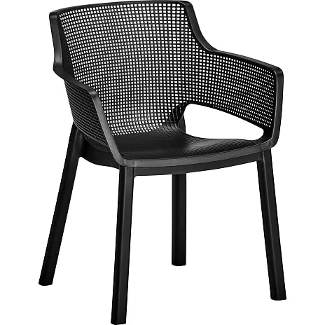 Andre Mærker Julie Havemøbelsæt Med 4 Elisa Stole - Mørkegrå - Billede 2