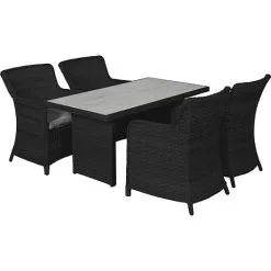 Andre Mærker Vila Tjørn Havemøbelsæt Med 4 Lave Stole