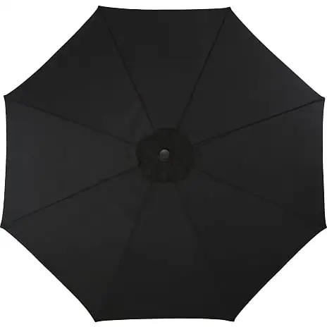 Andre Mærker Termoli Parasol Ø:300 Cm Med Krank - Sort/teak - Billede 6
