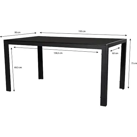 Andre Mærker Carlton Havebord Med 4 Carlton Stole - Sort - Billede 7