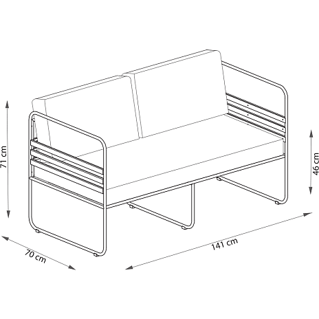 Andre Mærker Barrax Lounge Sofa Af Akacietræ - Billede 2