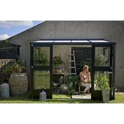 Juliana Veranda Vægdrivhus - Antracit
