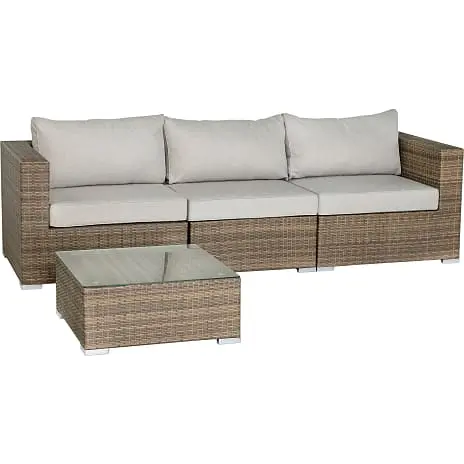 Andre Mærker Napoli Loungesæt Med Chaiselong - Natur - Billede 5