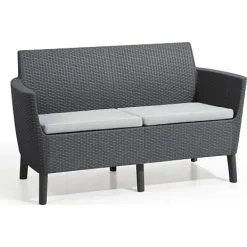 Keter Salemo 2 Pers. Loungesofa - Antracit